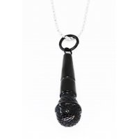 MJ076 - Microphone pendant men's stainless steel necklace MJ076 - Microphone pendant men's stainless steel necklace